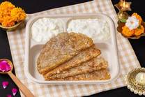 Sabudana Paratha (2 pcs) Curd Meal