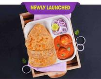 Dum Aloo and Paratha Meal
