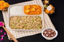 Sabudana Khichdi & Paneer Makhani Meal with Rajgira Halwa