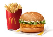 McVeggie Burger + Fries (L)