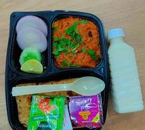 Veg Kolhapuri With 3 Roti's & Chaas