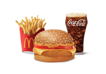 Mexican Corn & Cheese Burger Combo (M).