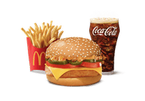 Mexican Grilled Chicken & Cheese Burger Combo (M)