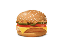 Mexican Grilled Chicken & Cheese Burger.