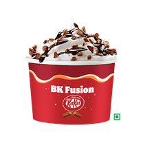 BK Fusion Sundae  (made with Kit Kat).