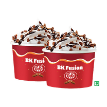 2 BK Fusion Sundae (made with Kit Kat).