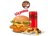McSpicy Premium Chicken Protein Plus + 4 Pc Chicken Nugget + Coke Zero