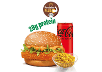 McSpicy Paneer Burger Protein Plus  + Corn + Coke Zero