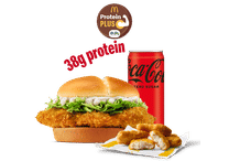 McCrispy Chicken Burger Protein Plus + 4 Pc Chicken Nugget + Coke Zero