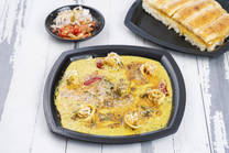 Cheese Gravy Egg Patudi [4 Egg] + Cheese Egg Omlet [2 Egg]+ 10 Butter Pav  