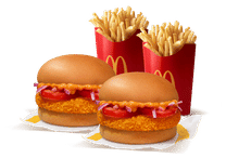 Burger Combo for 2: McAloo Tikki