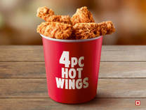 Hot Chicken Wings - 4pc