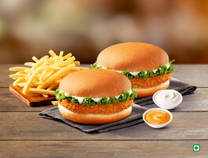 2 X Veg Krispers Burger Meal
