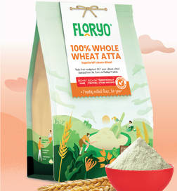 100% Whole Wheat Lokwan Atta - Fine Texture/High Fiber