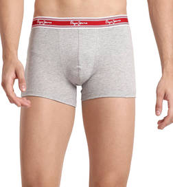 Men Trunk (Egyptian Cotton Mid -Rise, Solid) Grey Melange - M