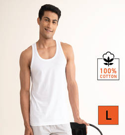 Neo-Cotton Round Vest So, White - M
