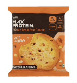 RiteBite Max Protein No Maida 7 Grains Oats & Raisins 10g Protein Cookies