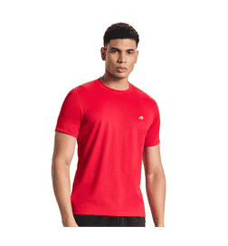 Red Men T-shirt (Polyester, Regular Fit, Solid) - XL