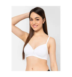 Padded Non-Wired Full Cup Multiway T-shirt Bra in White - 34B