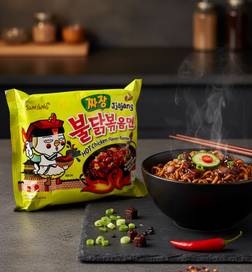 Jjajang Korean Black Bean Hot Chicken Flavour Ramen