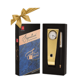 Cello Signature Corporate Giftset (Clock & Moonlit Ball Pen) Box