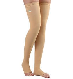 Compression Stocking Mid Thigh Classic (Beige, 1 Pair)