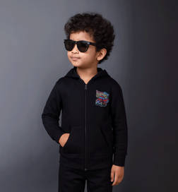Black Sweatshirt For Boys (7-8 yrs)