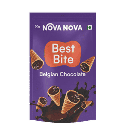 Best Bite | Mini Cones - Belgian Chocolate | Vegetarian, 100% Eggless