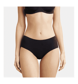 1802 High Coverage Micro Modal Elastane Stretch Hipster With Ultrasoft Concealed Waistband - Black-S