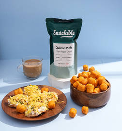 Dahi Papdi Quinoa Puffs - Roasted, No Palm Oil, Made with Supergrains