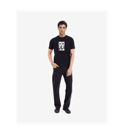 Men Dom Primary Black T Shirt - L