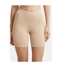 1529 High Coverage Super Combed Cotton Elastane Stretch Shorties With Concealed Waistband - Skin-XXL