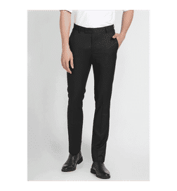 Mid Rise Formal Trousers Black - 32