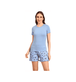 Cotton Night Suit Iris Lilac - XXL