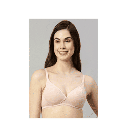 A039 Perfect Coverage Cotton T-shirt Bra for Women- Padded and Wirefree - 32C