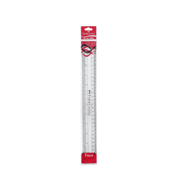 Plastic Scale/Ruler (30 cm, Transparent)