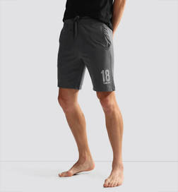 Solid Logo Knit Shorts Castlerock - M