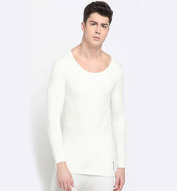 Ivory Men's Thermal Top, Ivory - M