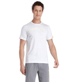 Men's Solid 100% Combed Cotton Regular Round-Neck Tshirt, White - S