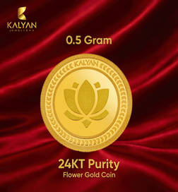 Flower 24 Karat Gold Coin (0.5 g)