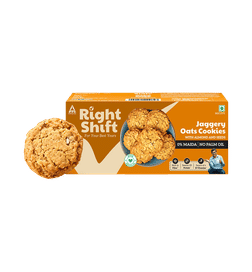 Jaggery Oats Cookies | No Palm Oil, 0% Maida, 0% Refined Sugar