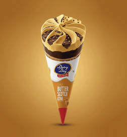 Dairy Day Butterscotch Frozen Dessert Cone