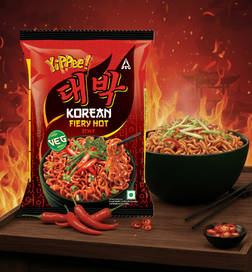 Sunfeast YiPPee Korean Noodles Fiery Hot