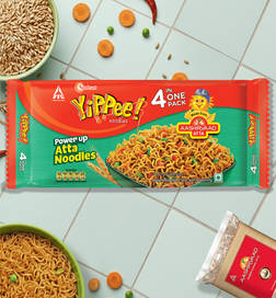 Yippee Power Up Atta Noodles- 4 in 1