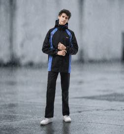Waterproof Rainsuit for Men (Premium Fabric, Hooded, Lightweight, Durable)