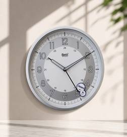 Analog Clock (Standard, Battery Powered, Pearl White)