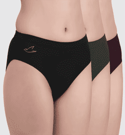 Women's Micromodal Hipster panties - Pack of 3, Brown - XL