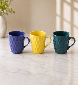 Fortuna Series Ceramic Coffee Mug (280ml, Assorted)