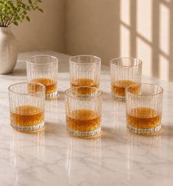 Classix Whiskey Glass Set (325ml, Clear)