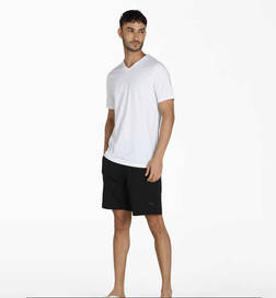 PUMA Men's Cotton PUMA logo Solid T-Shirt